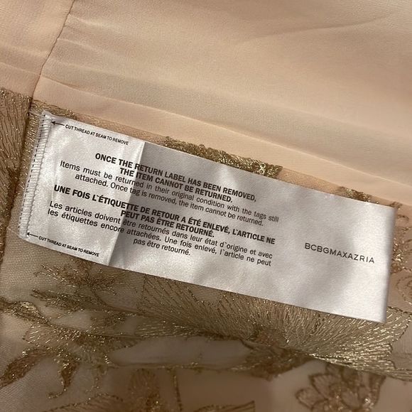 BCBGMaxAzria Cream and Tan Dress - Picture 7 of 10